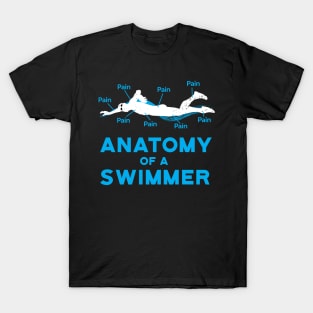 Anatomy Of A Swimmer Swimming Fan T-Shirt